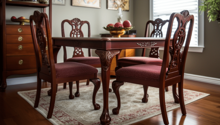 Wood Dining Chairs in kitchen